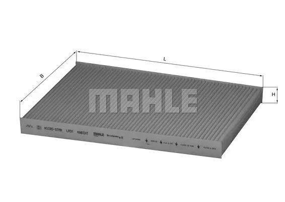 MAHLE FILTRE POLEN FİLTRESİ MAHLE LA31