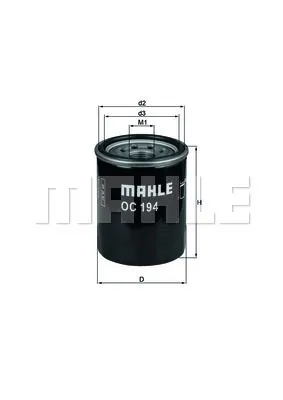MAHLE FILTRE YAĞ FİLTRESİ MAHLE OC194