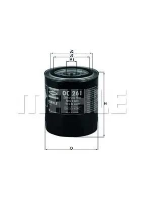 MAHLE FILTRE YAĞ FİLTRESİ MAHLE OC261