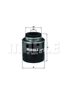 MAHLE FILTRE YAĞ FİLTRESİ MAHLE OC593/4