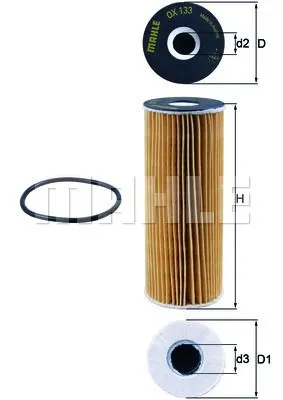 MAHLE FILTRE YAĞ FİLTRESİ MAHLE OX133D