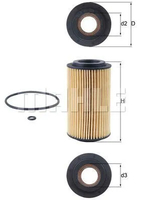 MAHLE FILTRE YAĞ FİLTRESİ MAHLE OX153D1ECO
