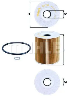MAHLE FILTRE YAĞ FİLTRESİ MAHLE OX156DECO