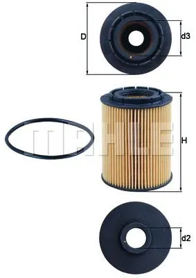 MAHLE FILTRE YAĞ FİLTRESİ MAHLE OX160D