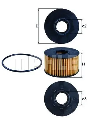 MAHLE FILTRE YAĞ FİLTRESİ MAHLE OX191D
