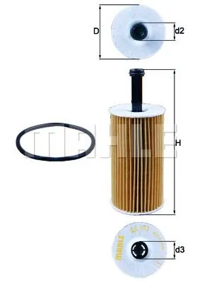 MAHLE FILTRE YAĞ FİLTRESİ MAHLE OX193D