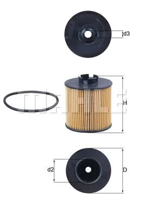 MAHLE FILTRE YAĞ FİLTRESİ MAHLE OX341D