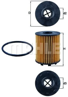 MAHLE FILTRE YAĞ FİLTRESİ MAHLE OX371D