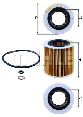 MAHLE FILTRE YAĞ FİLTRESİ MAHLE OX387DECO