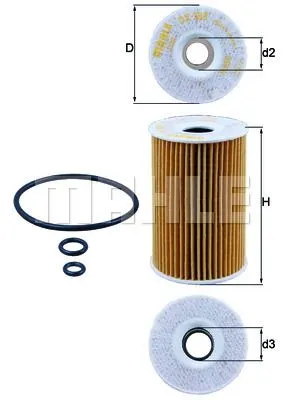 MAHLE FILTRE YAĞ FİLTRESİ MAHLE OX388D