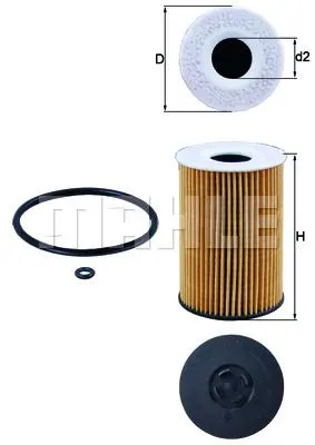 MAHLE FILTRE YAĞ FİLTRESİ MAHLE OX787D