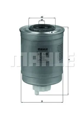 MAHLE FILTRE YAKIT FİLTRESİ MAHLE KC109
