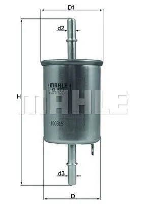 MAHLE FILTRE YAKIT FİLTRESİ MAHLE KL573