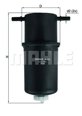 MAHLE FILTRE YAKIT FİLTRESİ MAHLE KL873