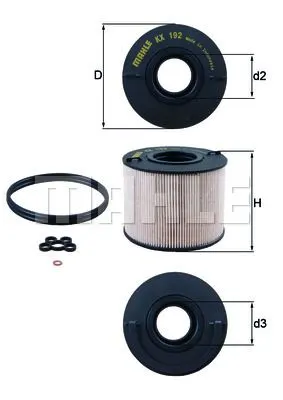 MAHLE FILTRE YAKIT FİLTRESİ MAHLE KX192D
