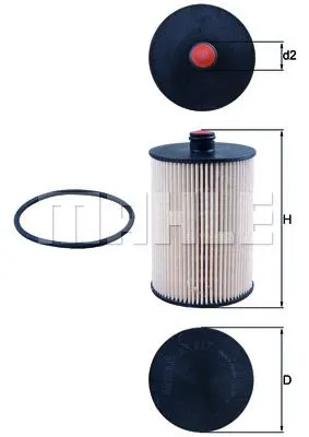 MAHLE FILTRE YAKIT FİLTRESİ MAHLE KX217D