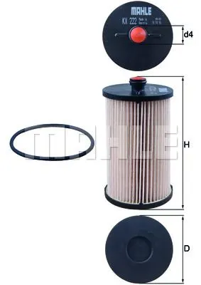 MAHLE FILTRE YAKIT FİLTRESİ MAHLE KX222D