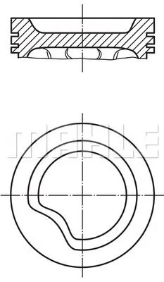 MAHLE MOTOR PİSTON + SEGMAN MAHLE 0110611