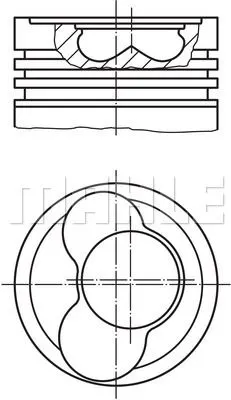 MAHLE MOTOR PİSTON + SEGMAN MAHLE 0305800