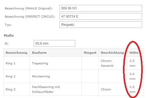 MAHLE MOTOR SEGMAN MAHLE 00986N3