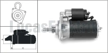 MARŞ MOTORU LUCAS LES0063