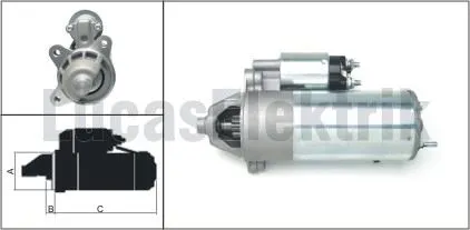 MARŞ MOTORU LUCAS LES0090
