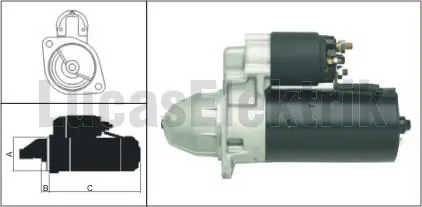 MARŞ MOTORU LUCAS LES0186