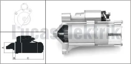 MARŞ MOTORU LUCAS LES0187
