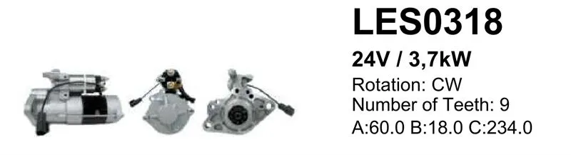 MARŞ MOTORU LUCAS LES0318
