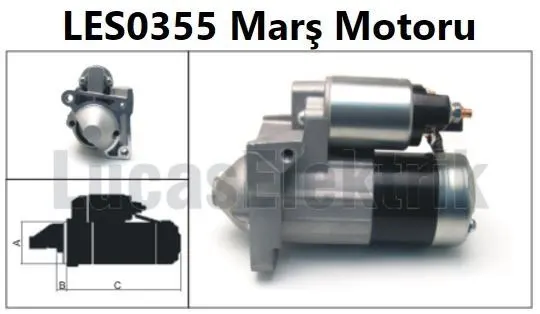 MARŞ MOTORU LUCAS LES0355