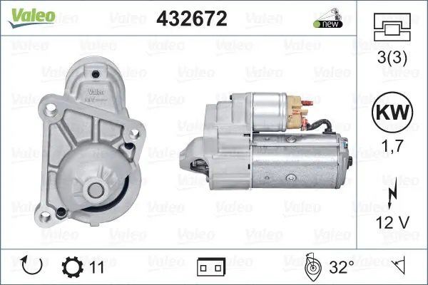 MARŞ MOTORU VALEO 432672