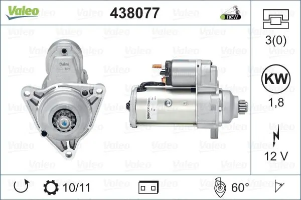 MARŞ MOTORU VALEO 438077