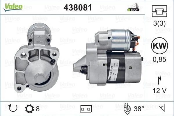 MARŞ MOTORU VALEO 438081