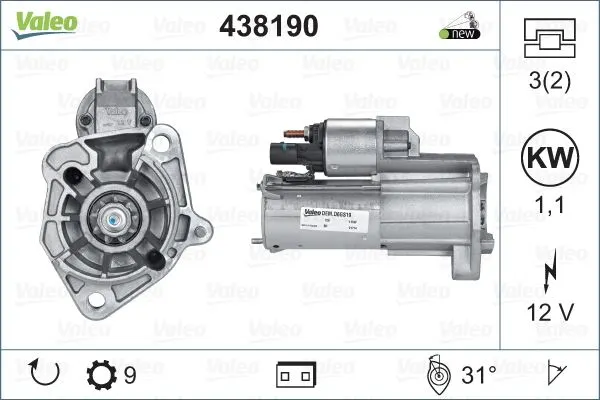 MARŞ MOTORU VALEO 438190