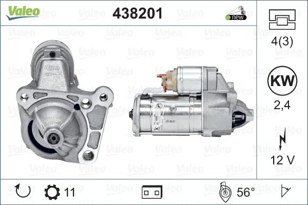 MARŞ MOTORU VALEO 438201