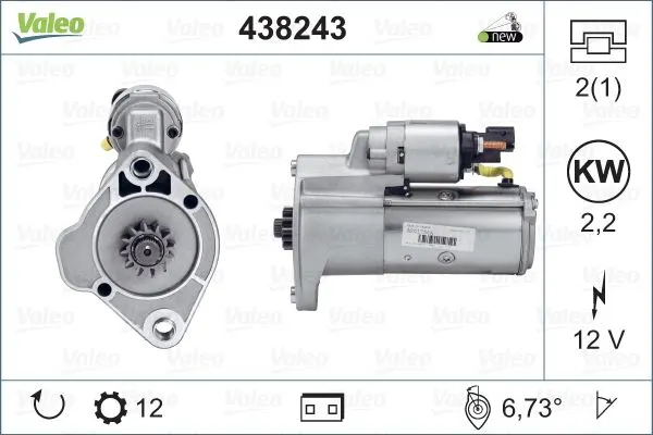 MARŞ MOTORU VALEO 438243