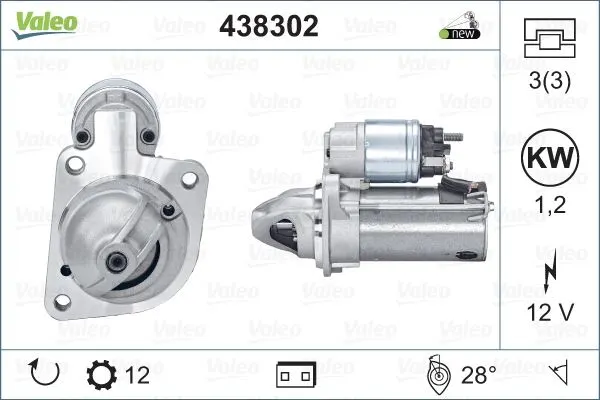 MARŞ MOTORU VALEO 438302