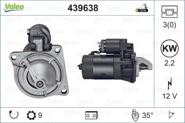 MARŞ MOTORU VALEO 439638