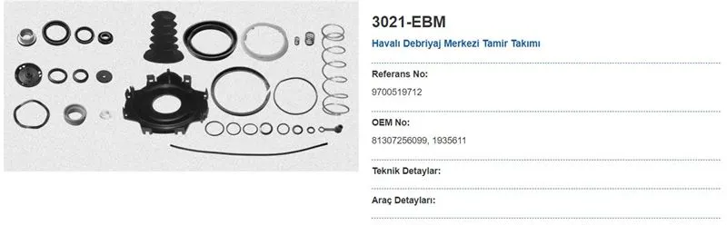 MAY FREN - Ağır Vasıta DEBRİYAJ MERKEZİ VE PARÇALARI MAY 3021-EBM