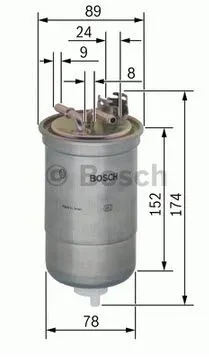 MAZOT FİLTRESİ BOSCH 0450906322