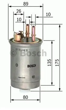 MAZOT FİLTRESİ BOSCH 0450906357