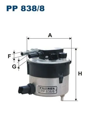 MAZOT FİLTRESİ FILTRON PP838/8