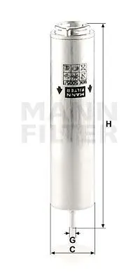 MAZOT FİLTRESİ MANN WK5005/1Z