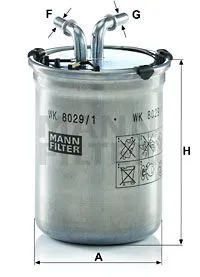 MAZOT FİLTRESİ MANN WK8029/1