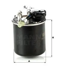 MAZOT FİLTRESİ MANN WK820/17