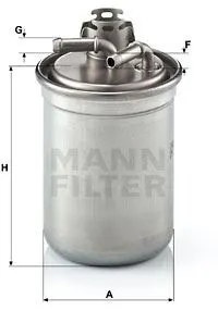 MAZOT FİLTRESİ MANN WK823/3X