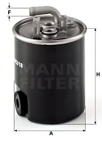 MAZOT FİLTRESİ MANN WK842/18