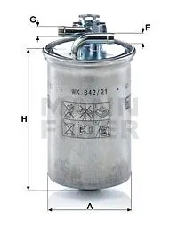MAZOT FİLTRESİ MANN WK842/21X