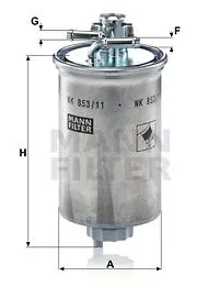 MAZOT FİLTRESİ MANN WK853/11
