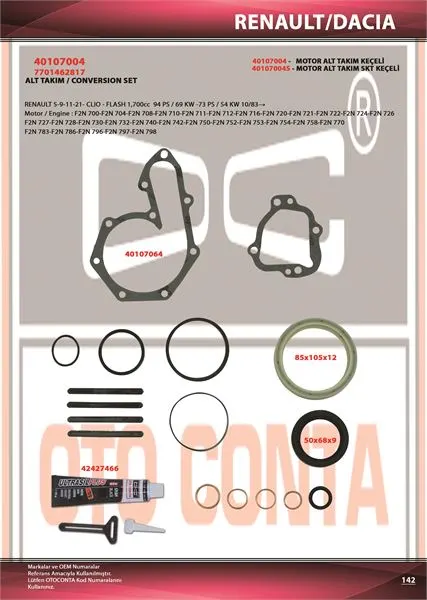 OTO CONTA MOTOR TAKIM CONTA OC 40107004